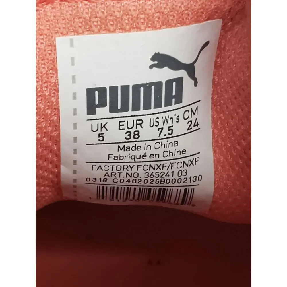 Puma Vikky Soft Foam Pink Leather Shoes - Size 7.5